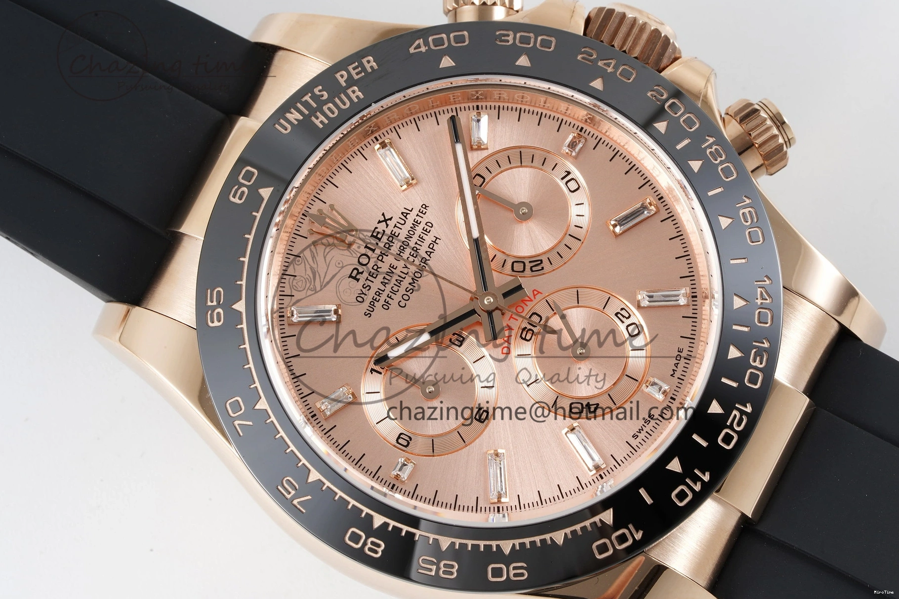 MiroTime 0105 Elegant Daytona 116515 BTF 1:1 Best Edition RG Dial on Oysterflex Rubber Strap SA4130 V 2264